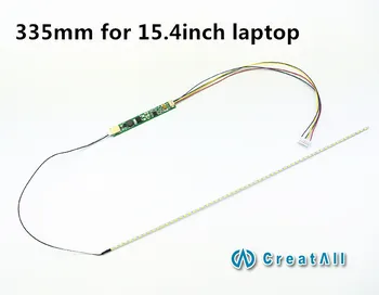 2 ks LCD Notebooku Dimable Podsvietenie LED Lampy Nastaviteľné Svetlo Aktualizácia Auta Pásy+Stravovanie 9-25V Vstup pre 15.4 palce 335 MM obrazovky prenosného počítača