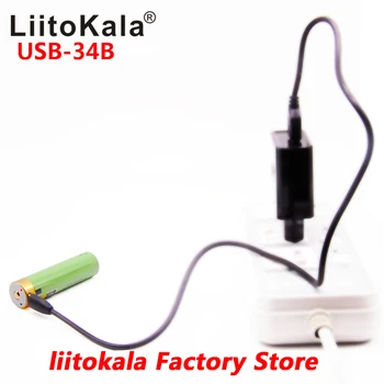 2 ks LiitoKala USB 18650 batéria 3,7 V 18650 3400mAh Li-ion Nabíjateľná Batéria USB S LED Indikátor DC-Nabíjanie