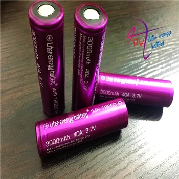 2 ks Liter energie batérie Elektronických Cigariet batéria 18650 3000mah 40a Li-Mn batérie a batérie prípade vtwo RX2/3 RX200s