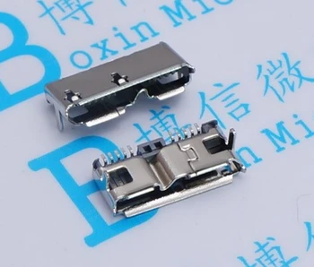 2 ks Micro USB 3.0 B Typ DIP Žena Zásuvky DIP2 10pin USB Konektor pre Mobilné pevné Disky, Dátové Rozhranie