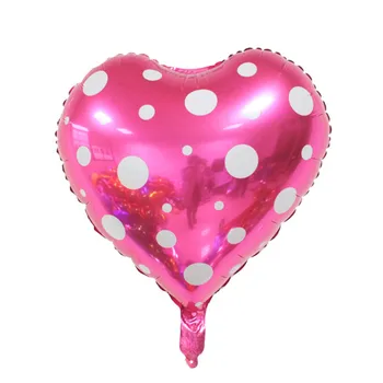 2 ks Nové Príchodu Dot Srdce Hélium Fóliové Balóniky Narodeniny, Svadobné Party Dekorácie Balóny Vzduchu Gule Na Svadby Manželstva