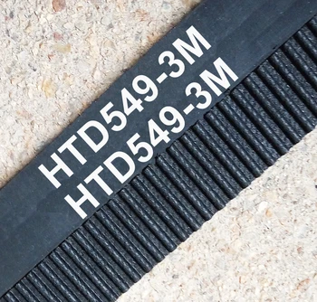 2 ks/pack 549 HTD3M 14 remeňa zuby 183 šírka 14 mm, dĺžka 549mm gumy v uzavretej slučke 549-3M-14 Vysokej kvality HTD 3M CNC