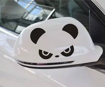 2 ks PANDA AHOJ Panda Spätné Zrkadlo Bočné Zrkadlo Cartoon Auto Upravené Auto Nálepky, Auto Dekorácie, Nálepky CT-578