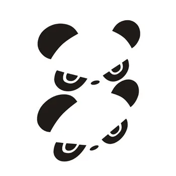 2 ks PANDA AHOJ Panda Spätné Zrkadlo Bočné Zrkadlo Cartoon Auto Upravené Auto Nálepky, Auto Dekorácie, Nálepky CT-578