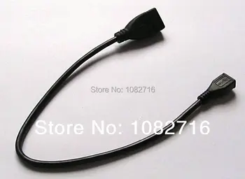 2 ks rovno USB 2.0 žena micro usb b konektor samica adaptér kábel 25 cm Údajov Nabíjací Kábel 7.8