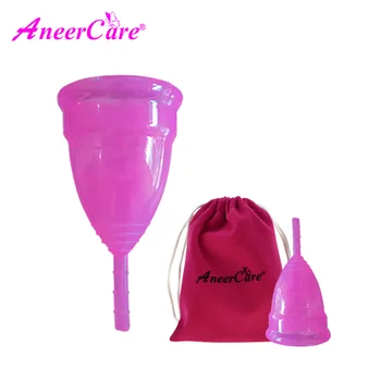2 ks(S+L) Silicon pohára copa lady menštruačný kalíšok na intímnu hygienu pošvy starostlivosť copa menštruačné de silicona medica menštruácie pohár