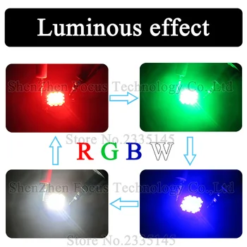 2 ks/veľa High Power LED Čip 12W RGBW KLASU Červená Zelená Modrá Biela 45mil Svetlo Korálky Použiť Pre LED Fáze Svetlo alebo na Šírku Osvetlenie
