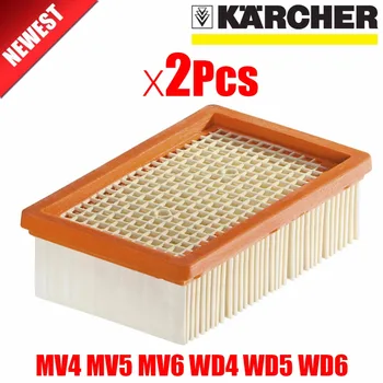 2 ks/veľa KARCHER Filter pre KARCHER MV4 MV5 MV6 WD4 WD5 WD6 wet&dry Vysávač náhradné Diely#2.863-005.0 hepa filtre
