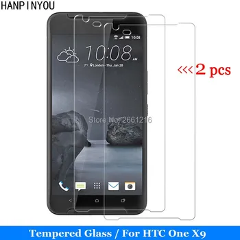 2 Ks/Veľa Pre HTC X9 Tvrdeného Skla 9H 2.5 D Premium Screen Protector Fólia Pre HTC One X9 5.5