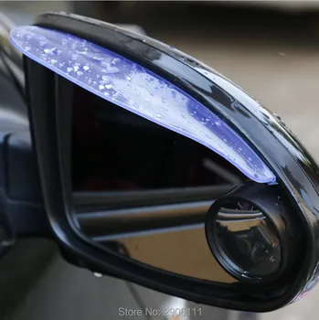 2 ks/veľa PVC Auto spätné zrkadlo dažďový obočia pre Volvo xc60 s60, s80, s40 v60 v40 xc90 v70 xc70 príslušenstvo nálepky auto-styling