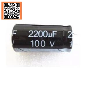 2 ks/veľa T37 100V2200UF hliníkové elektrolytický kondenzátor veľkosť 22*40 2200UF