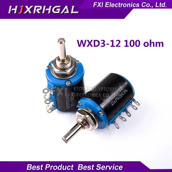 2 KS WXD3-12 1W 100 ohm ohm WXD3-12-1W 5 krúžok multi-kruh presnosť drôt-rany potenciometer