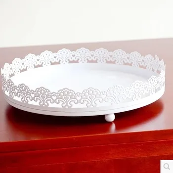 2 ks Železa Čipky, jemné tortu pan cake dezert disk jedlo, jedlo, šalátový tanier sklenený podnos košíček na svadbu, výzdoba