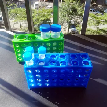 2 kus laboratórny test tube Rack plastové odstredivky rúry Box pre 0,5 ml, 1,5 ml, 10 ml,15ml, 50 ml skúmavky