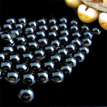 2 mm,4 mm,6 mm,8 mm,10 mm,12 mm,14 mm Farba Čierna Ploché späť ABS kolo Pol Pearl perly, imitácie plastové pol pearl korálky