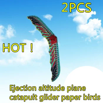 2 nastavte vyhadzovanie výška rovine katapult klzáku papier vtákov educational diy montáž model detí Dať deťom najlepší darček