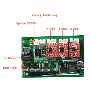 2 v 1-cnc a laserové stroj GRBL kontroly PCB rytie stroj diy mini cnc router 3018 PRO s GRBL ovládanie