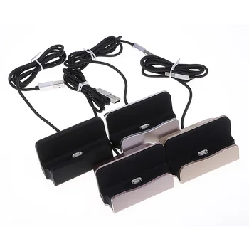 2-v-1 Magnetické Typ-C Micro USB Telefónu Ploche Nabíjacej Kolísky Sync Dock Stojan