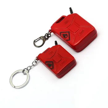 2 Veľkostiach Hra PUBG Playerunknown je Battlegrounds Keychain 3D Červená Barelov Benzín Model prívesok na Keyrings Suvenír Šperky