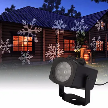 2 Vzor Snowflake v tvare Srdca Filmový Projektor Svetlo Vianočné Laserový Projektor Aktivovaný Pohybujú Dynamické Dekor Lampa