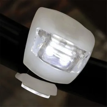 2 x LED Požičovňa Bicyklov Cyklistické Silikónové Hlavy Vpredu Zadné Koleso Bezpečnostné Svetlo Lampy Vode Odolný Sprcha Dôkaz Dizajn B2