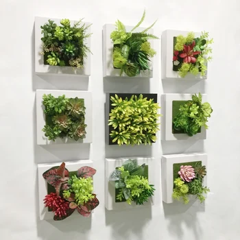 20*20cm Umelé Sukulentných rastlín plastové Paprade zelená tráva photo frame stenu, dekorácie, kvety domova obývacia Izba