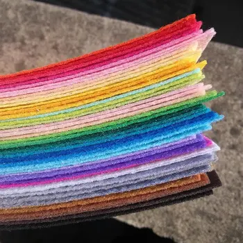 20 cm*20 cm Štvorcových Mix 40 Farba Cítil Textílie DIY Polyester Tkaniny Pack Handričkou Cítil, Šitie, Ručné Fieltro Feltro Entretela