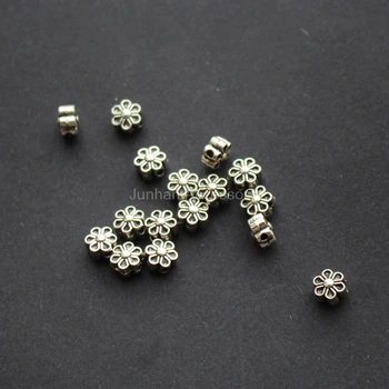 (20 ks/lot) 6,5 mm Charms Kovové Kvety príslušenstvo DIY diely pre šperky robiť