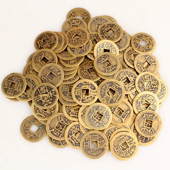20 ks Otvorené piatich cisárov peniaze, mince šesť cisára peniaze veľkosť Šťastie jedného Qianlong Yongzheng Guangxu mince Tongbao prívesok