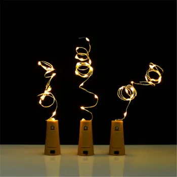 20 Led 2M String LED Medený Drôt Rozprávkových Svetiel Vianočné Osvetlenie Vnútorné pre Festival Svadobné Party Domáce Dekorácie na Čítanie
