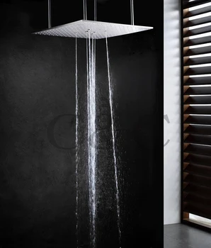 20-Palcový Stropné Nehrdzavejúcej Ocele Top Sprcha Kúpeľňa Swash A Dažďovou Sprchou Hlavu