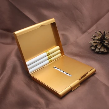 20 Palice Módne Dvojvrstvové Rúry Tvorivé Osobnosti Cigaret Prípade Kovov Cigariet Prípade Cigariet Box Darčeky Cigariet Držiteľ