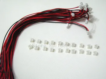 20 SÁD Micro Mini JST 2.0 PH 2-Pin Konektor zapojte káble Káble 300MM