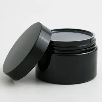 20 x 120 g Travel Všetky Black Kozmetické Jar Hrniec make-up Krém na Tvár Kontajner na Fľaše 4oz Krém Kozmetický Balenie s Plastovými viečkami