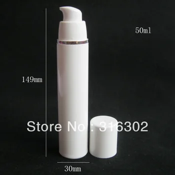 20 X 50 ml Prázdne Biele Airless Lotion Čerpadla Krém Fľaša Na Kozmetické Použitie