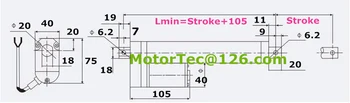 200 mm zdvih 1500N nosnosť 150KG vysokej rýchlosti 12V 24V DC electric linear actuator,linear actuator