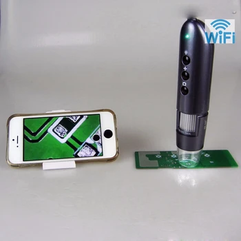 200 x / 500x / 1000x, WIFI, Mobilný Telefón, Elektrónový Mikroskop Digitálnej Lupy pre IOS / Android