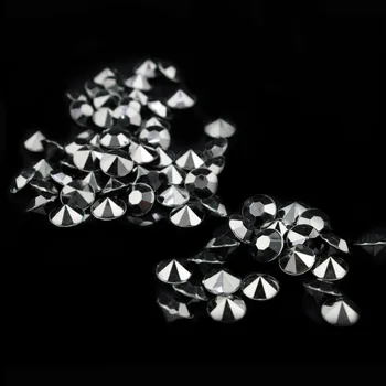 2000PCS 10 mm 4ct Svadobné Party rodiny Dekorácie black Diamond Konfety Tabuľka ScattersAcrylic Kryštály sú malé plastové Dekorácie