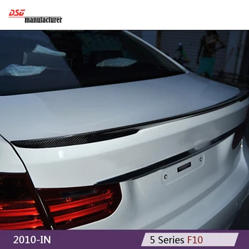2010 - 2016 M výkon štýl F10 uhlíkových vlákien zadný kufor spojler pre BMW 5 series 518d 520i 525d 530i 535i k550i auto styling