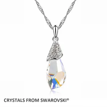 2016 darček pre priateľku kvality prívesok náhrdelník S Kryštálmi od SWAROVSKI na Valentína