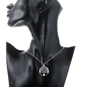 2016 Hot nový strieborný strom prívesok náhrdelník módne šperky svadobný darček pre ženu Najvyššej kvality N802