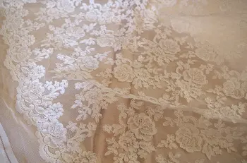 2016 mimo bielej čipky textílie, kábel čipky textílie, alencon čipky textílie pre svadobné šaty na predaj 1yard