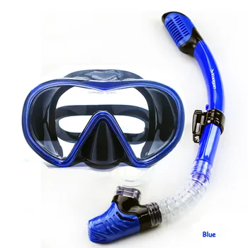 2016 Najnovšie šnorchel a potápačské gears široký verzia silikónové jeden objektív tvrdeného potápačské masky suchá šnorchel set-top potápačský šnorchel set