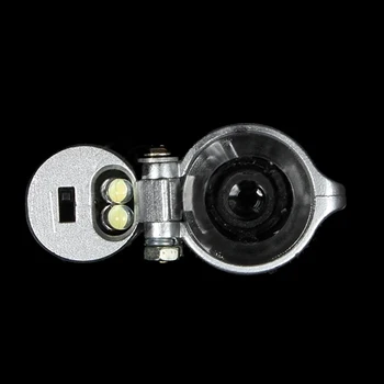 2016 Nové 100X Šperky Gem Prenosné Vreckové LED Svetlá Mikroskopom Pero Zoom