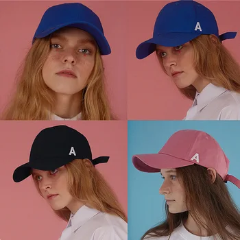 2016 nové baseball čiapky Strane písmeno šiltovku clonu zakrivené dome brimmed klobúk voľný čas milovníkov mužské a ženské modely