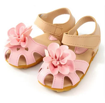 2016 nové jar leto kórejský mäkké dno veľké kvetinové dieťa, batoľa, dieťa topánky Ríme Princezná Kvetinové Dievčatá sandály
