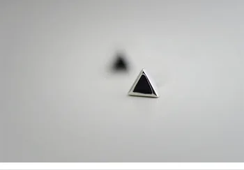 2016 Nové Módne 925 Sterling Silver Geometrický Trojuholník Stud Náušnice Pre Ženy Šperky Doprava Zadarmo Brincos