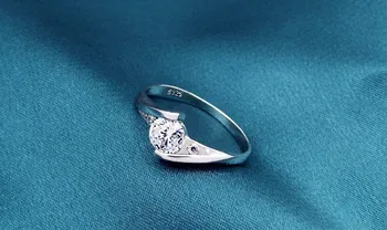 2016 nový príchod vysokej kvality 925 sterling silver zirkón crystal milovníkov'couple prstene, šperky darček drop shipping