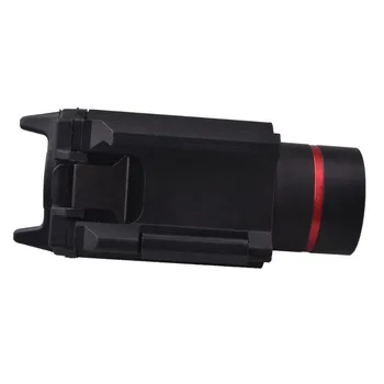 2016 RichFire SF-P15 5mW Červený Laser Zbraň Pohľad w/ Mount+LED Pištoľ, Taktická Baterka-Čierne(2 x CR123A)