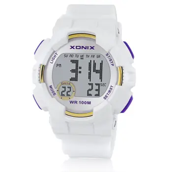 2016 XONIX Značiek Luxusných Wemen 100M Relogio Masculino LED Digitálne Potápanie, Plávanie Reloj Hombre Športové Hodinky Sumergible Náramkové hodinky